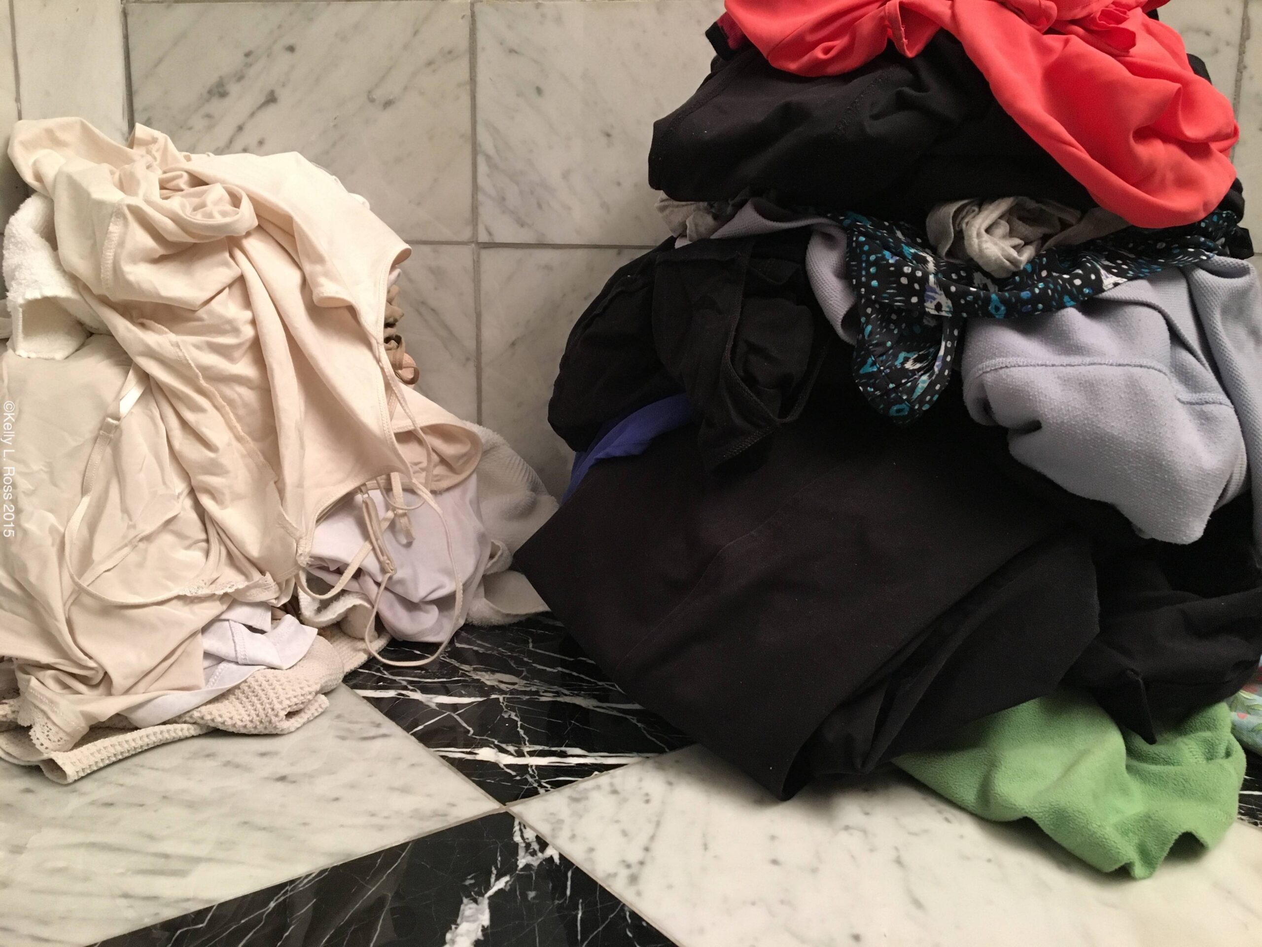 Laundry piles